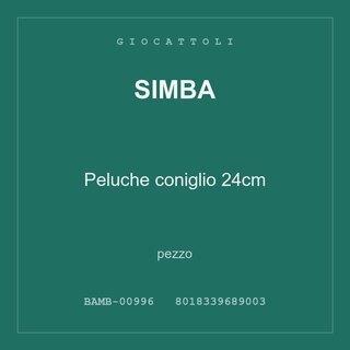 Simba Peluche coniglio 24cm — conf. 4 pz