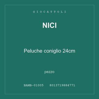 Nici Peluche coniglio 24cm — conf. 4 pz