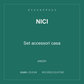 Nici Set accessori casa — conf. 6 pz