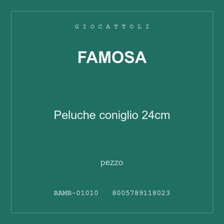 Famosa Peluche coniglio 24cm — conf. 12 pz