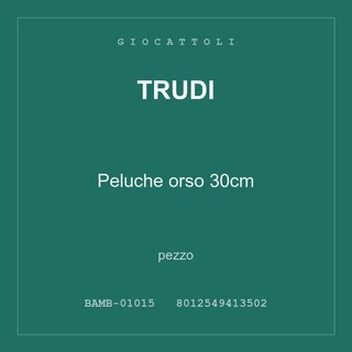 Trudi Peluche orso 30cm — conf. 2 pz